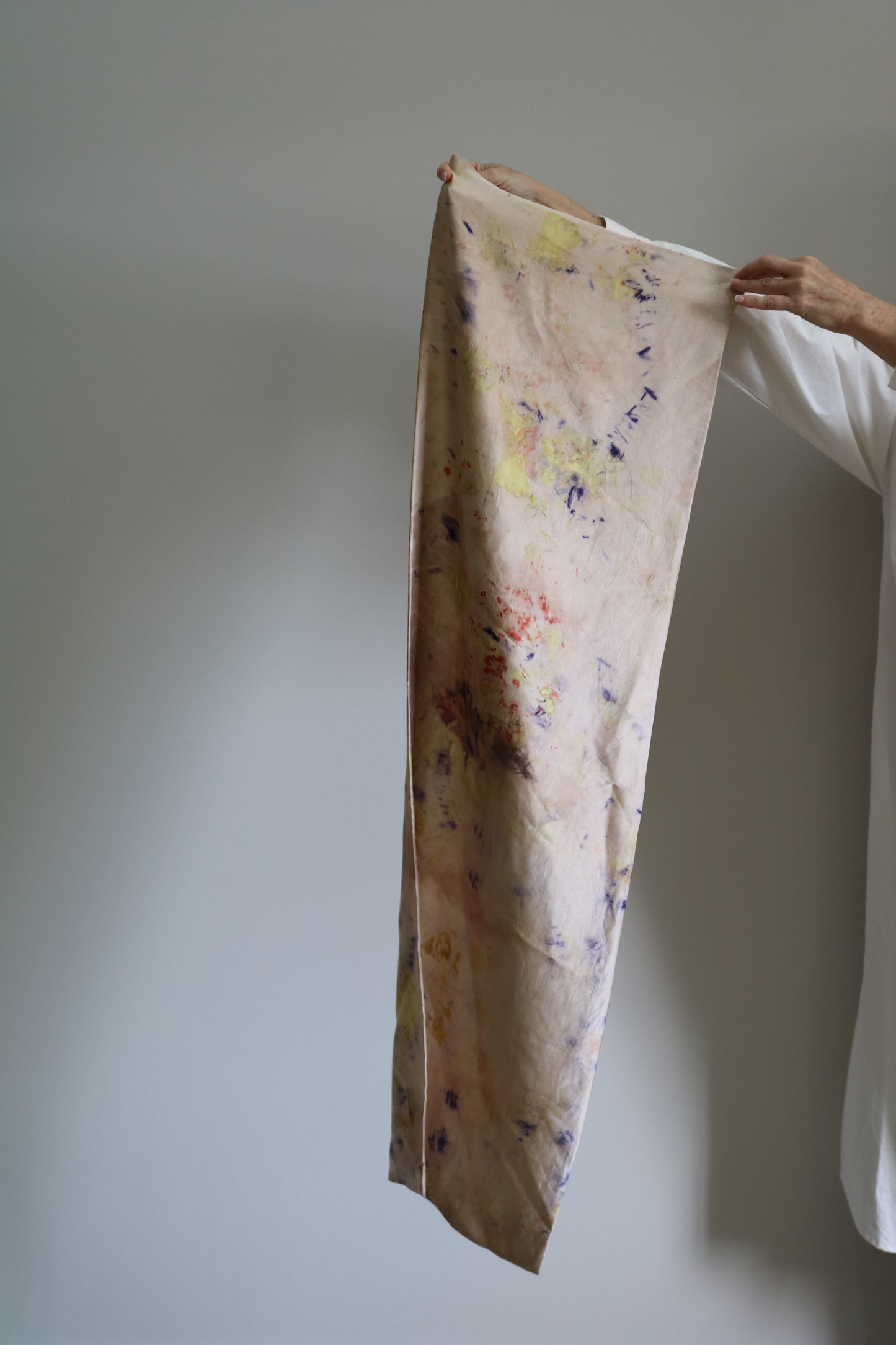 Eco Print Silk Scarf